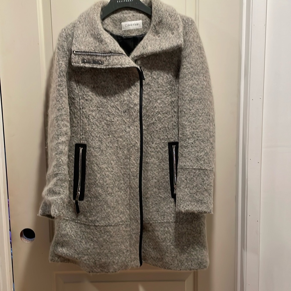 Calvin Klein women’s grey coat. Size S